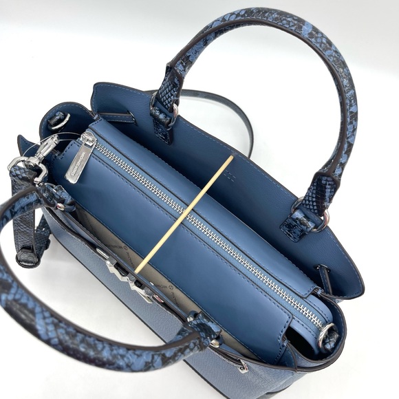 Michael Kors Reed Large Center Zip Satchel Crossbody Bag - Picture 7 of 9